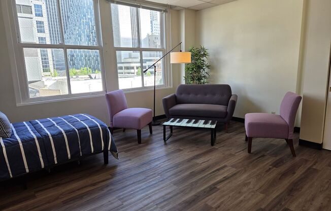 Studio, 1 bath, 370 sqft, $1,390, Unit 802