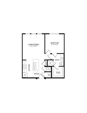 1 bed, 1 bath, 700 sqft, $1,446