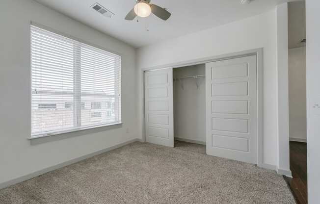 12 South Apartments - Nashville TN - Bedroom with Plush Carpeting.