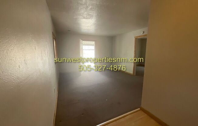 2 Bedroom, 1 Bath Duplex