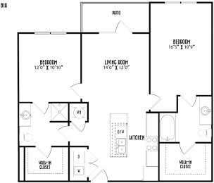 2 beds, 2 baths, 1,013 sqft, $1,961