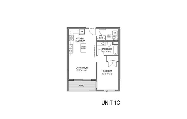 1 bed, 1 bath, 667 sqft, $1,595, Unit 210