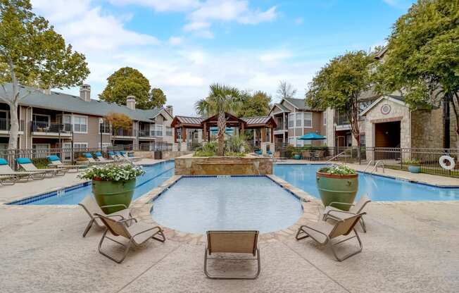 the pool at the preserve at polo ridge apartments tx