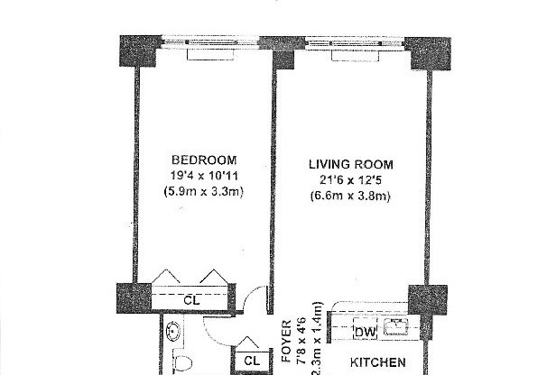1 bed, 1 bath, 670 sqft, $5,575, Unit U11D