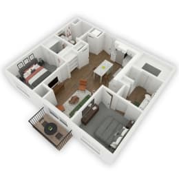 2 beds, 2 baths, 1,106 sqft, $2,265