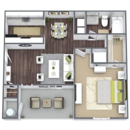 1 bed, 1 bath, 541 sqft, $1,038