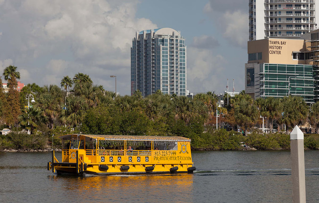 Explore Tampa via the nearby Pirate Water Taxi with 14 stops in the area.