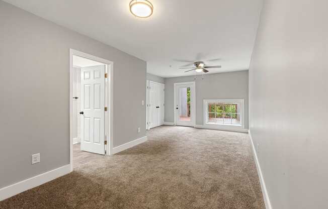 Master bedroom at Crogman School Lofts, Atlanta, 30315