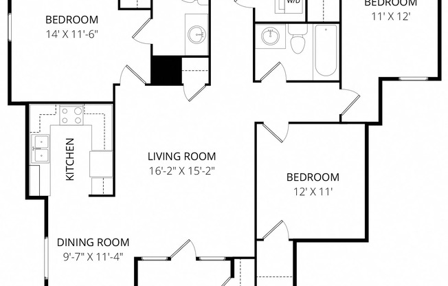 3 beds, 2 baths, 1,316 sqft, $1,625