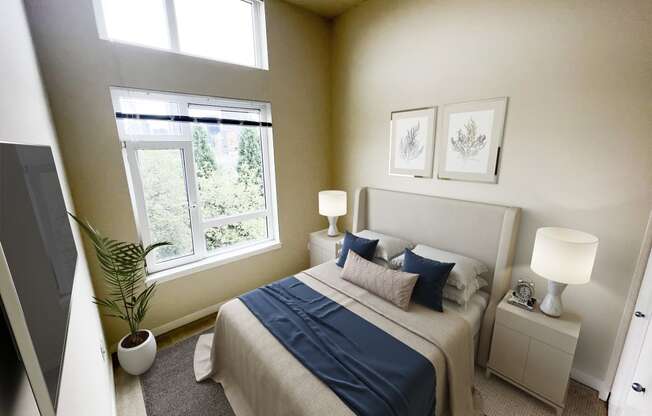 Penthouse Bedroom at Axis, Seattle, WA