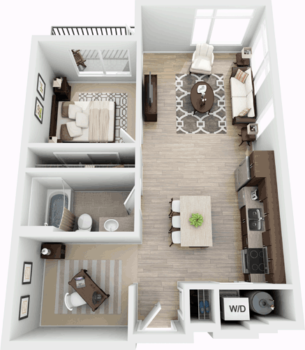 1 bed, 1 bath, 751 sqft, $2,403, Unit 415