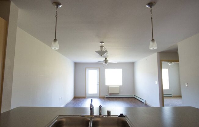 View of Living Room from Kitchen