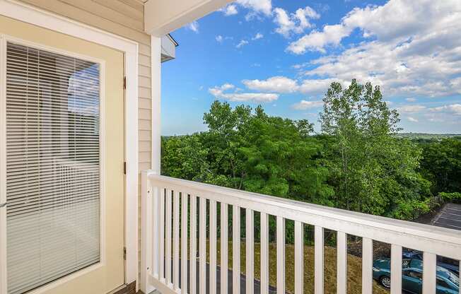 Homes feature private patios or balconies  | Highlands at Faxon Woods