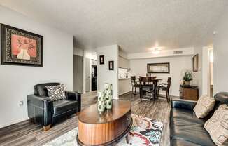 the living room of our two bedroom apartment atrium at our apartments