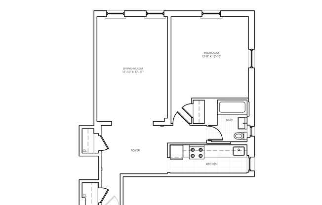 1 bed, 1 bath, 719 sqft, $5,495, Unit 5H