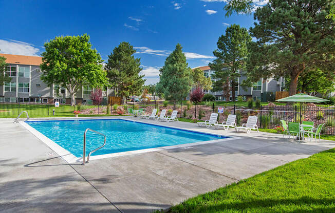 Pool View at The Montecito, Colorado Springs, Colorado