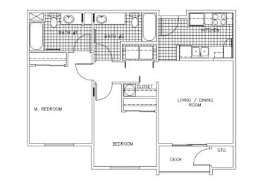 2 beds, 2 baths, 1,084 sqft, $1,863