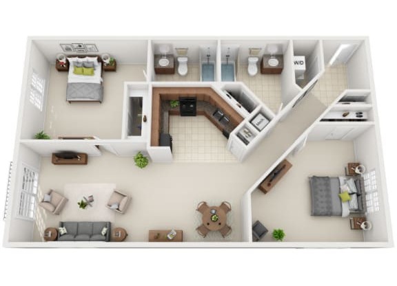 2 beds, 2 baths, 1,437 sqft, $1,944