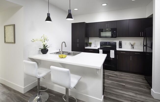 Gourmet Kitchen With Island at Palomar Station, California