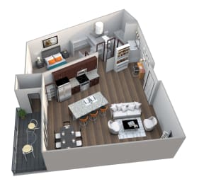 1 bed, 1 bath, 965 sqft, $1,621