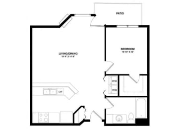 1 bed, 1 bath, 780 sqft, $1,190