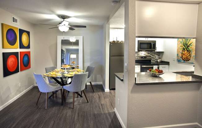 dining room with open kitchen at Club Pacifica, Benicia, 94510