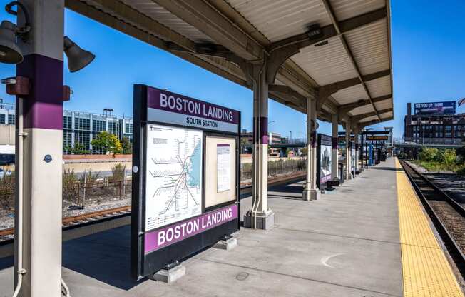 Boston Landing commuter rail landing