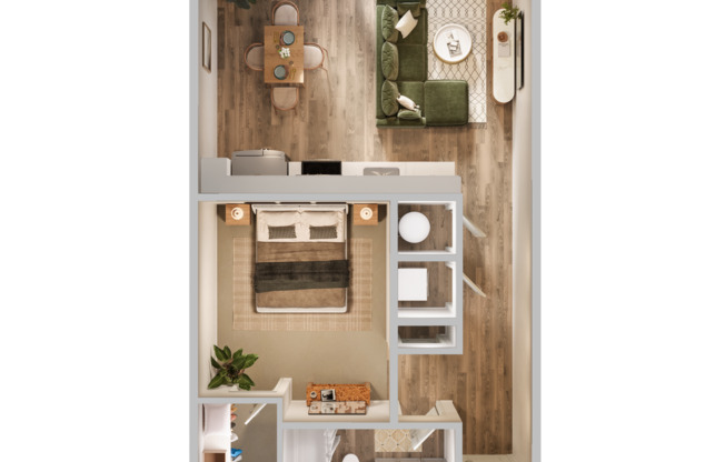 1 bed, 1 bath, 650 sqft, $1,250, Unit 403