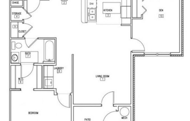 2 beds, 1 bath, $1,295