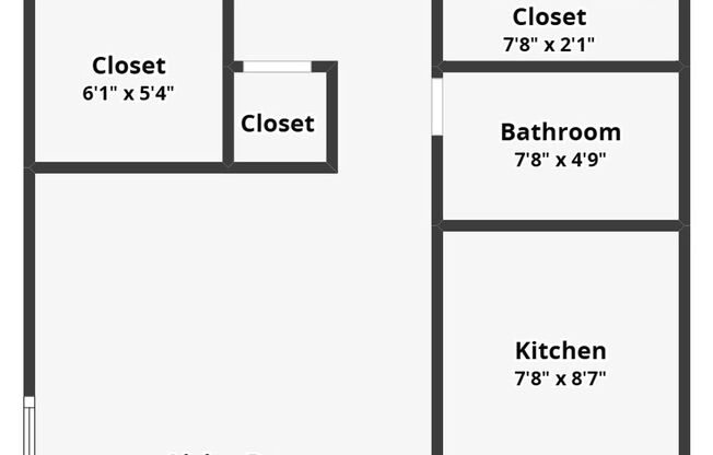 2 beds, 1 bath, 840 sqft, $1,850, Unit 2708 - 6C