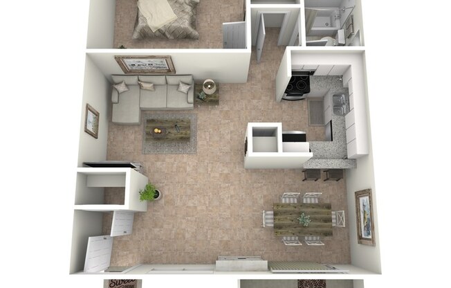 1 bed, 1 bath, 768 sqft, $829