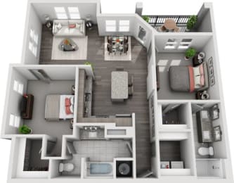 2 beds, 2 baths, 1,163 sqft, $1,983