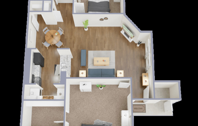 2 beds, 2 baths, 1,000 sqft, $1,127