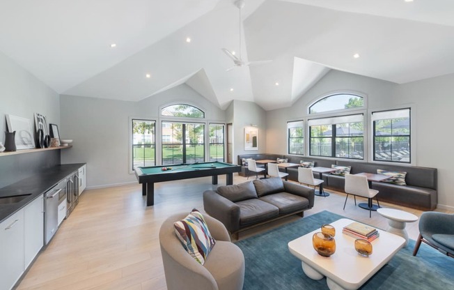 Clubhouse lounge