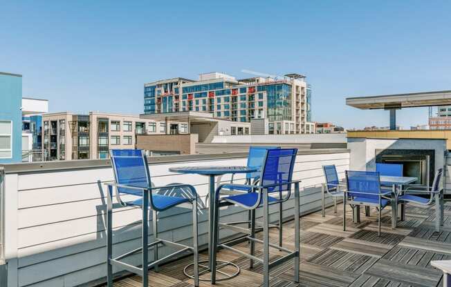 City House Apartments Rooftop Seating Area