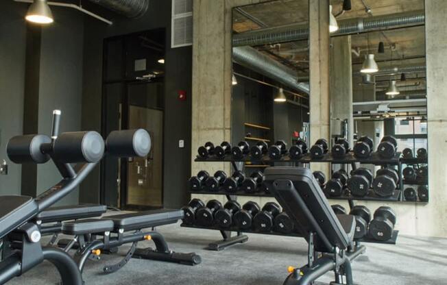 Two Level Fitness Center at The Audubon New Haven, New Haven, Connecticut