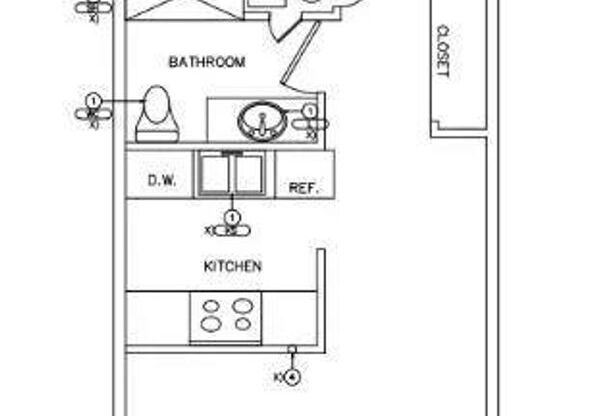 1 bed, 1 bath, 700 sqft, $1,297, Unit 4115-C