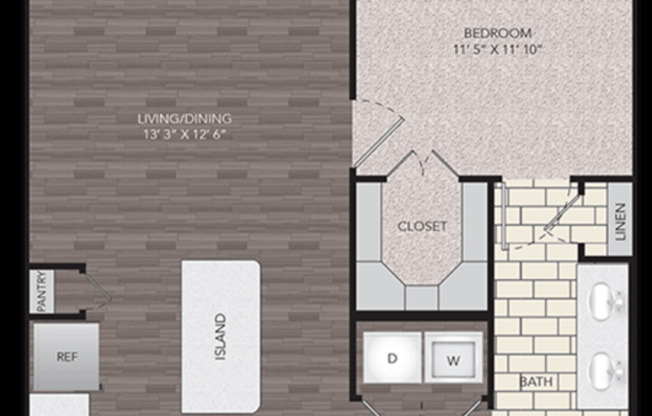 1 bed, 1 bath, 712 sqft, $1,568