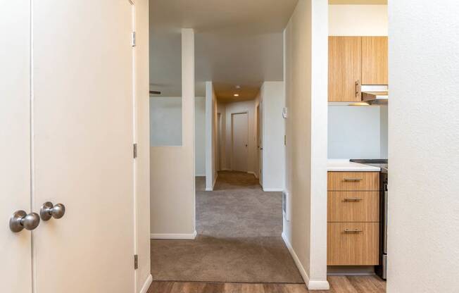 Entrance to Living and Dining room from Kitchen