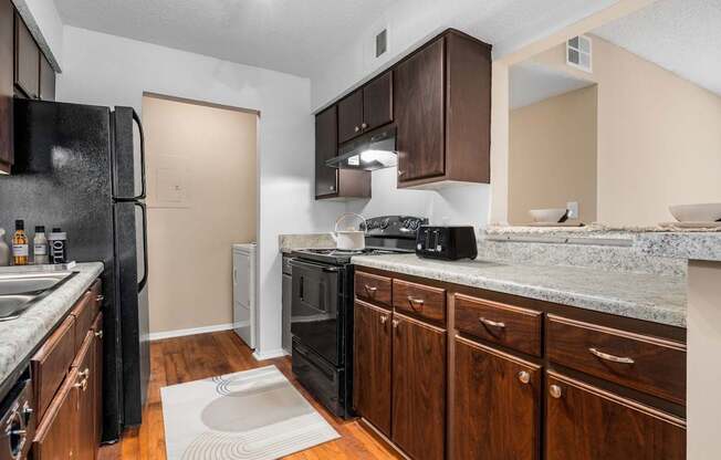 Kitchen with Wood Cabinets