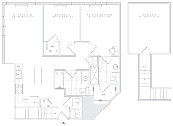 2 beds, 2 baths, 1,097 sqft, $3,090