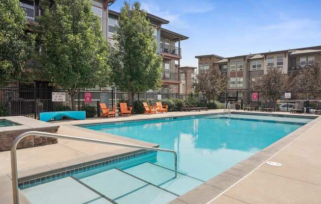 our apartments have a resort style pool and community amenities