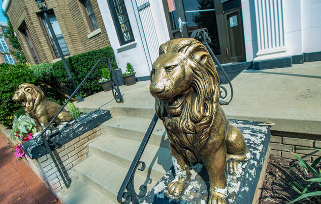 Abby-The Abby Apartments Entrance Lion Photo