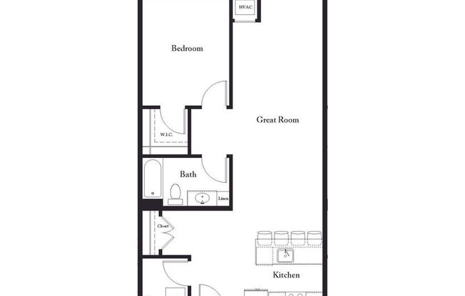 1 bed, 1 bath, 860 sqft, $1,850, Unit 203