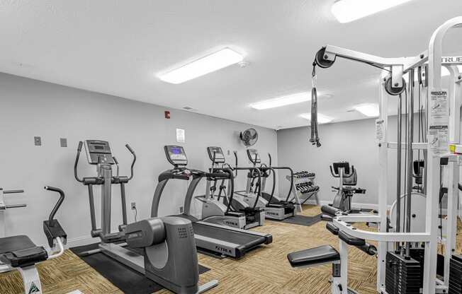 our gym is equipped with state of the art equipment including cardio machines and weights