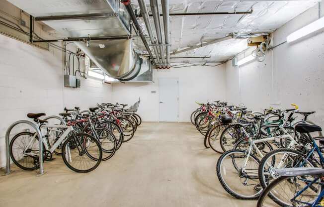 Bike storage at 1600 Pennsylvania Avenue SE, Washington, 20003