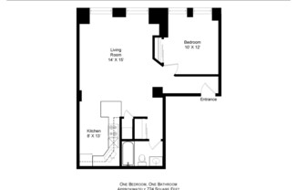 1 bed, 1 bath, 700 sqft, $1,995, Unit 13B