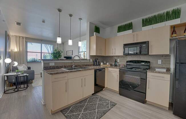 Fully Equipped Kitchen at Vue Live Oak, Dallas