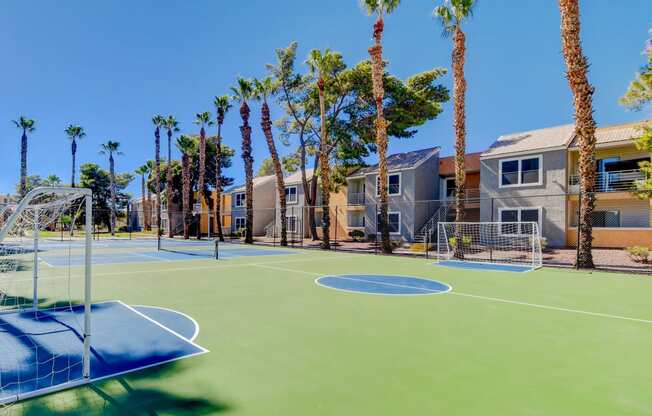 basketball court at the villas at shadow creek in palm springs