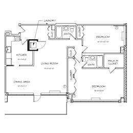 2 beds, 2 baths, 1,258 sqft, $2,429